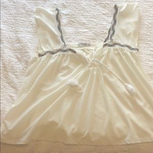 Pull & Bear Short Sleeve White Top Size S